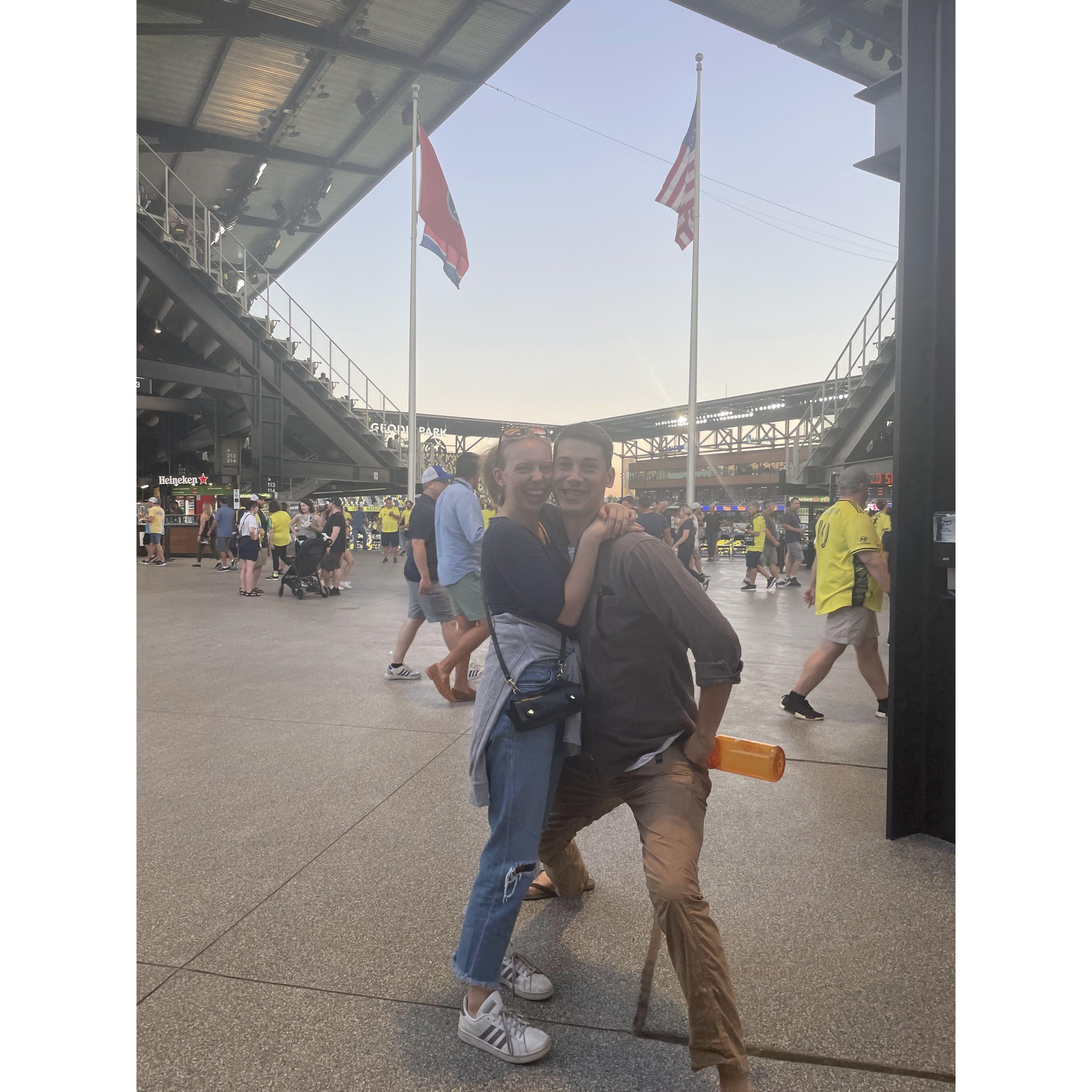 Our first soccer game and we WON!