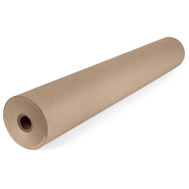 IDL Packaging 24" x 150 feet (1800 inches) Brown Kraft Paper Roll, 50 lbs (Pack of 1) - Heavy-Duty Paper for Packing, Moving, Shipping, Crafts - 100% Recyclable Natural Kraft Wrapping Paper