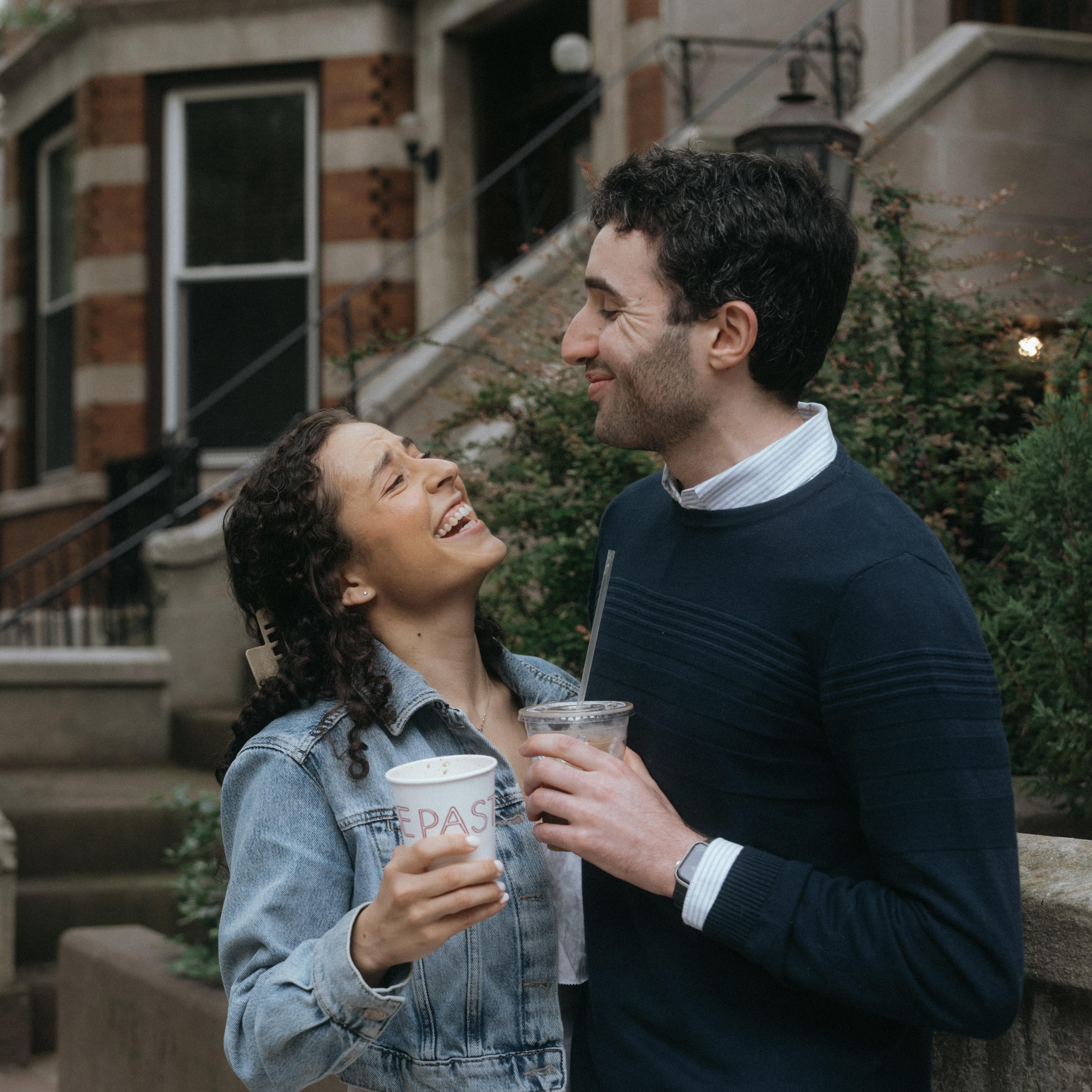 Walking around Park Slope during our engagement shoot (June 2025)