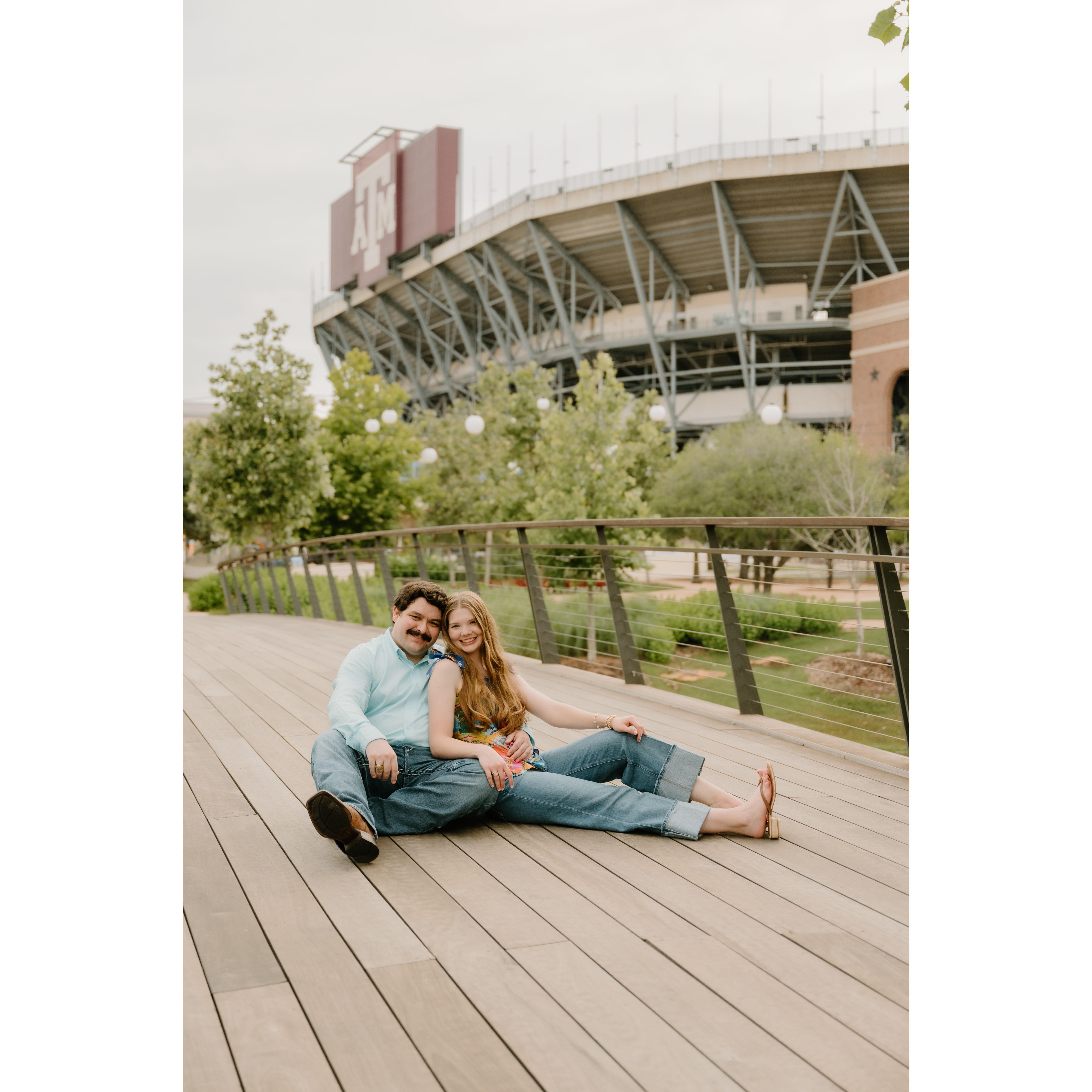 Engagement pictures where we got engaged!