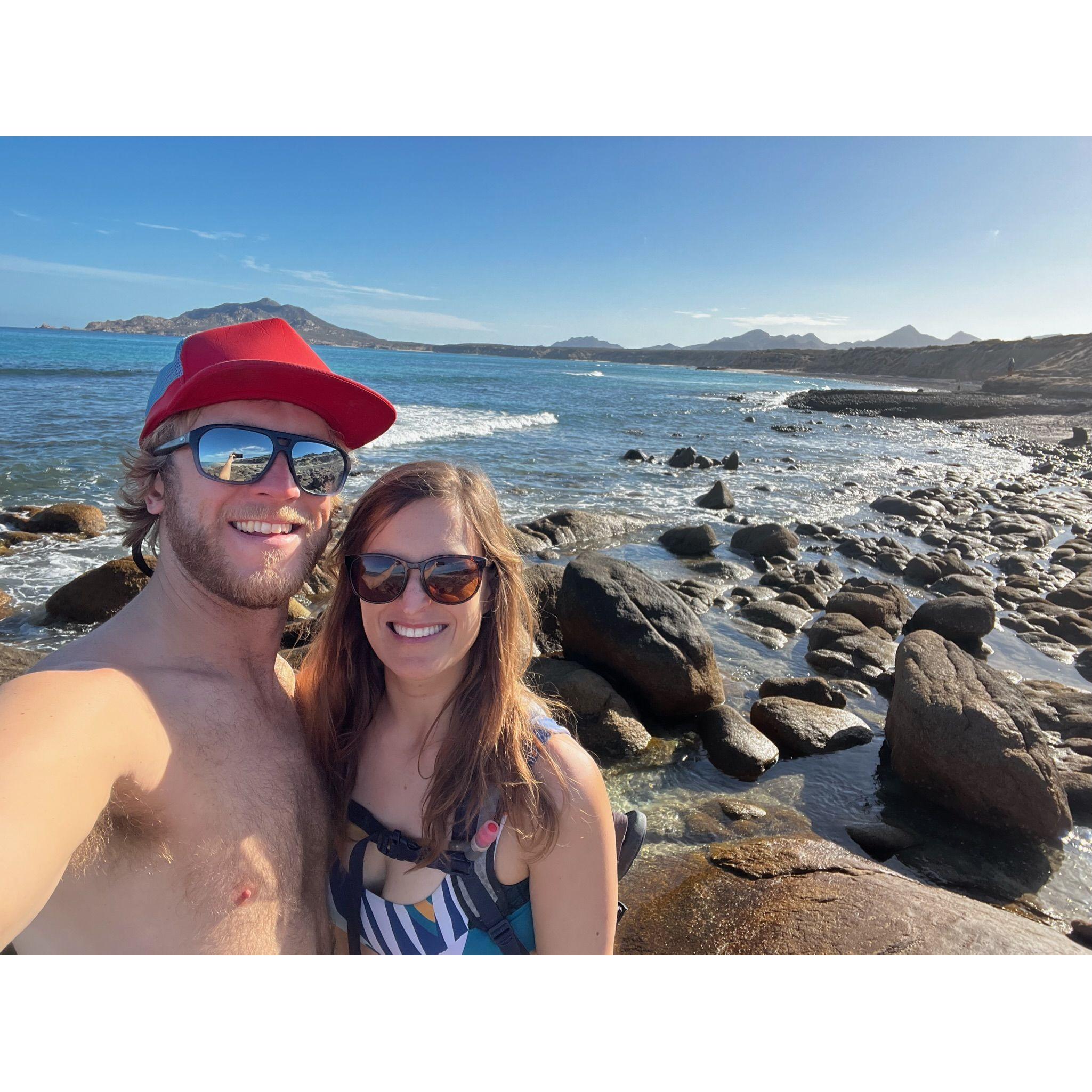Beach hikes in Baja, MX.