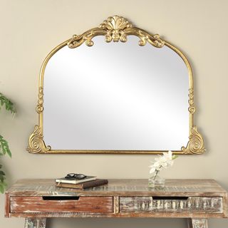 Scroll Ornate Arched Baroque Wall Mirror