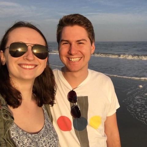 Visiting South Carolina, celebrating Luke's 21st birthday with his grandparents in 2017