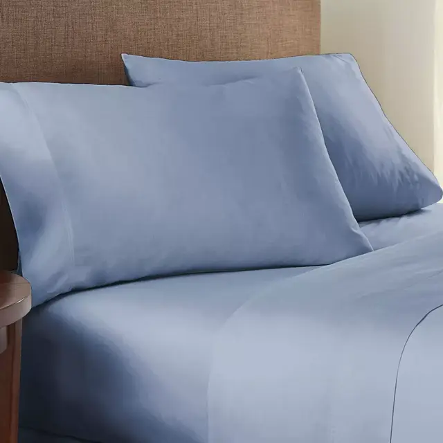 Nestwell™ Organic Cotton 300-Thread-Count Queen Sheet Set in Medium Stone