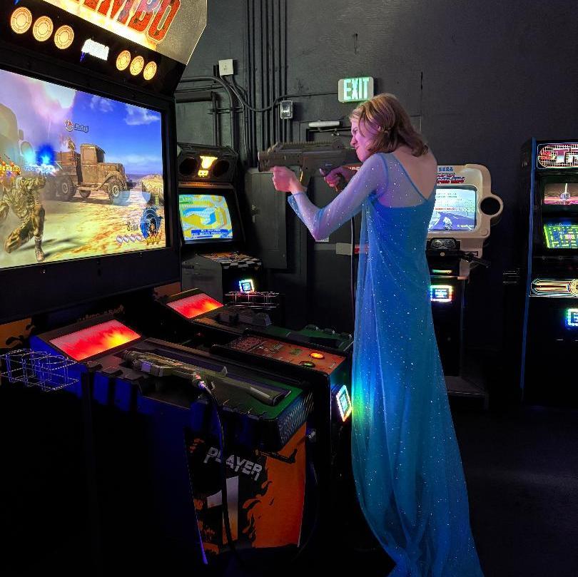 Elsa at engagement party