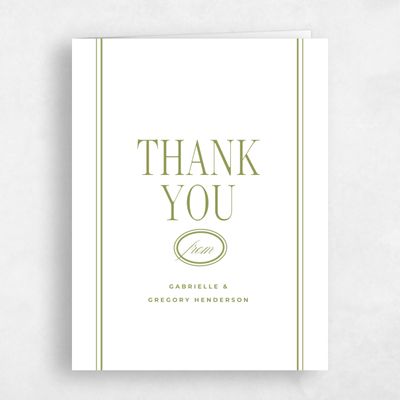 White Wedding Thank You - Querido Portrait