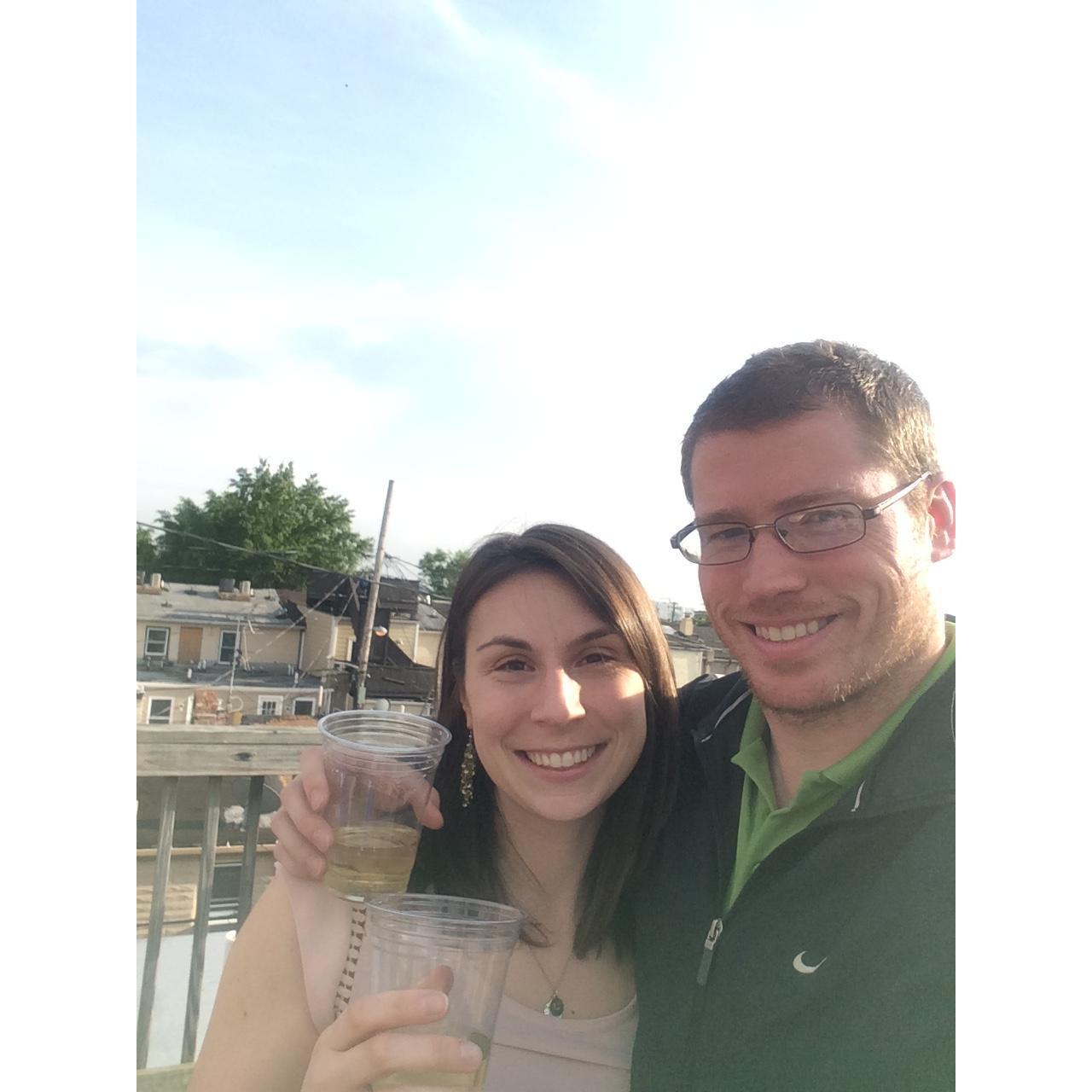 Our first toast as home owners!!!