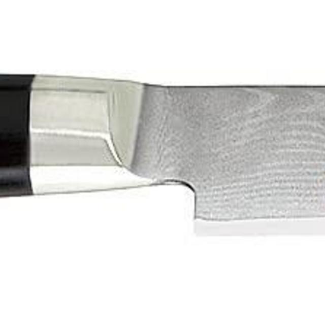 Shun DM-0716 Classic 4 Ebony PakkaWood Handle and VG-MAX Blade Steel Slightly Larger Knife for Controlled, Precise Movements Perfect for Paring, Trimming, and Peeling, BLACK,SILVER