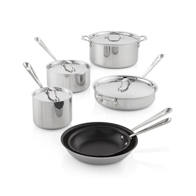 All-Clad ® Stainless Steel Non-Stick 10-Piece Cookware Set