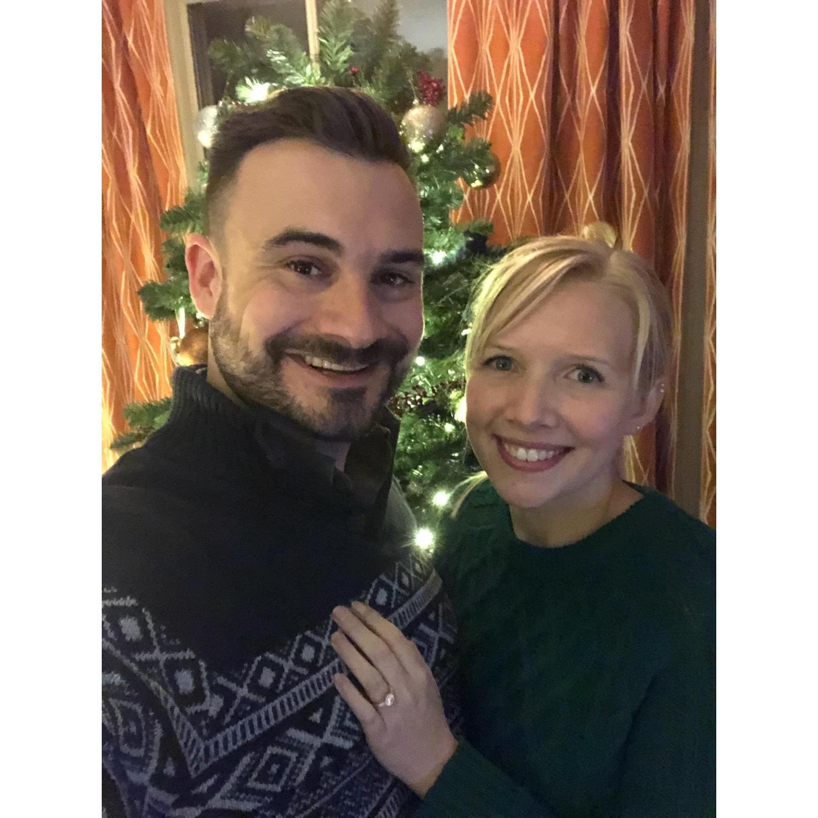 engaged Christmas Eve 2019
