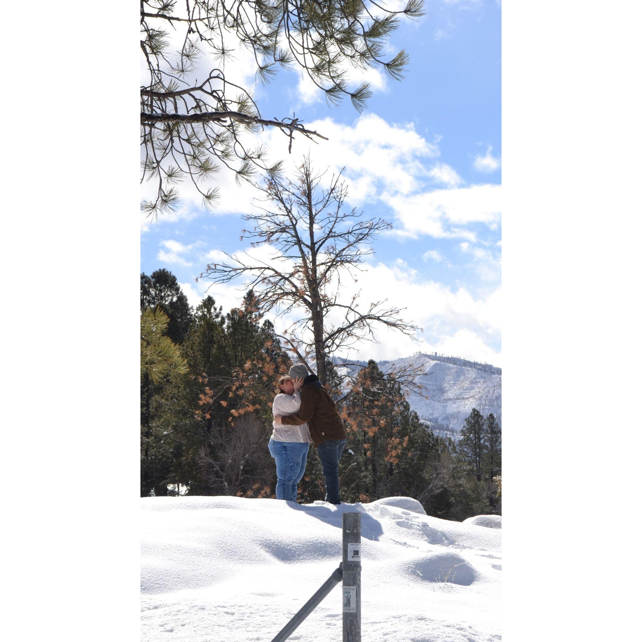 After she said, "I do"!