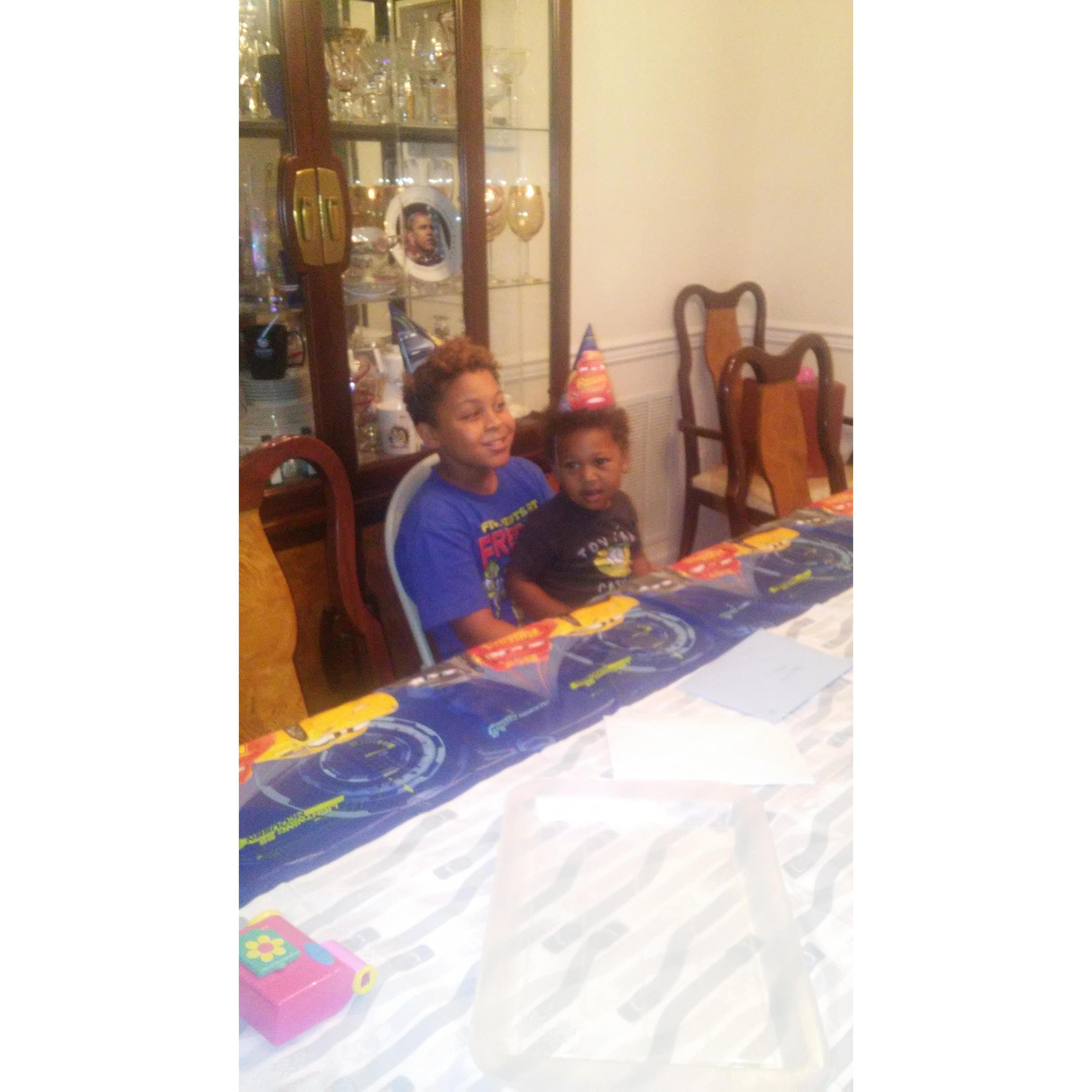 Kenny and Caleb