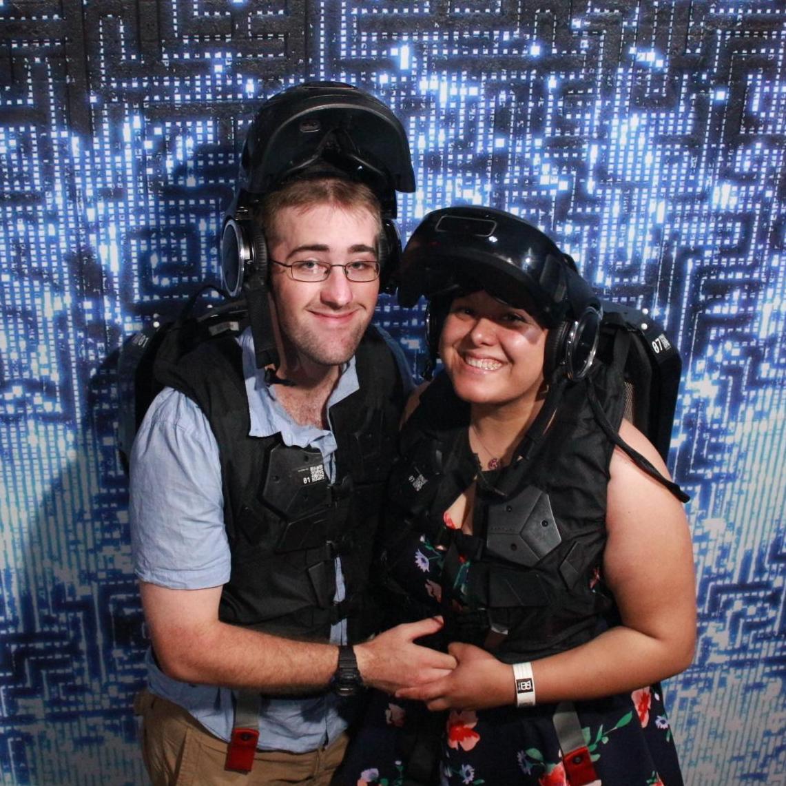 When dating a nerd, be prepared for any and all futuristic adventures!