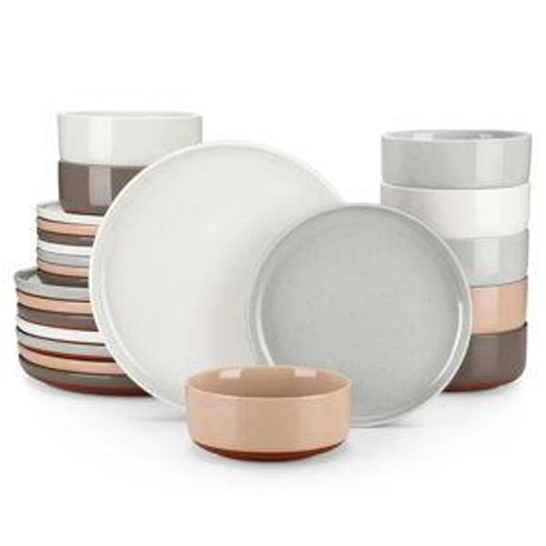Multicolor Tara 24 Piece Dinnerware Set for 8