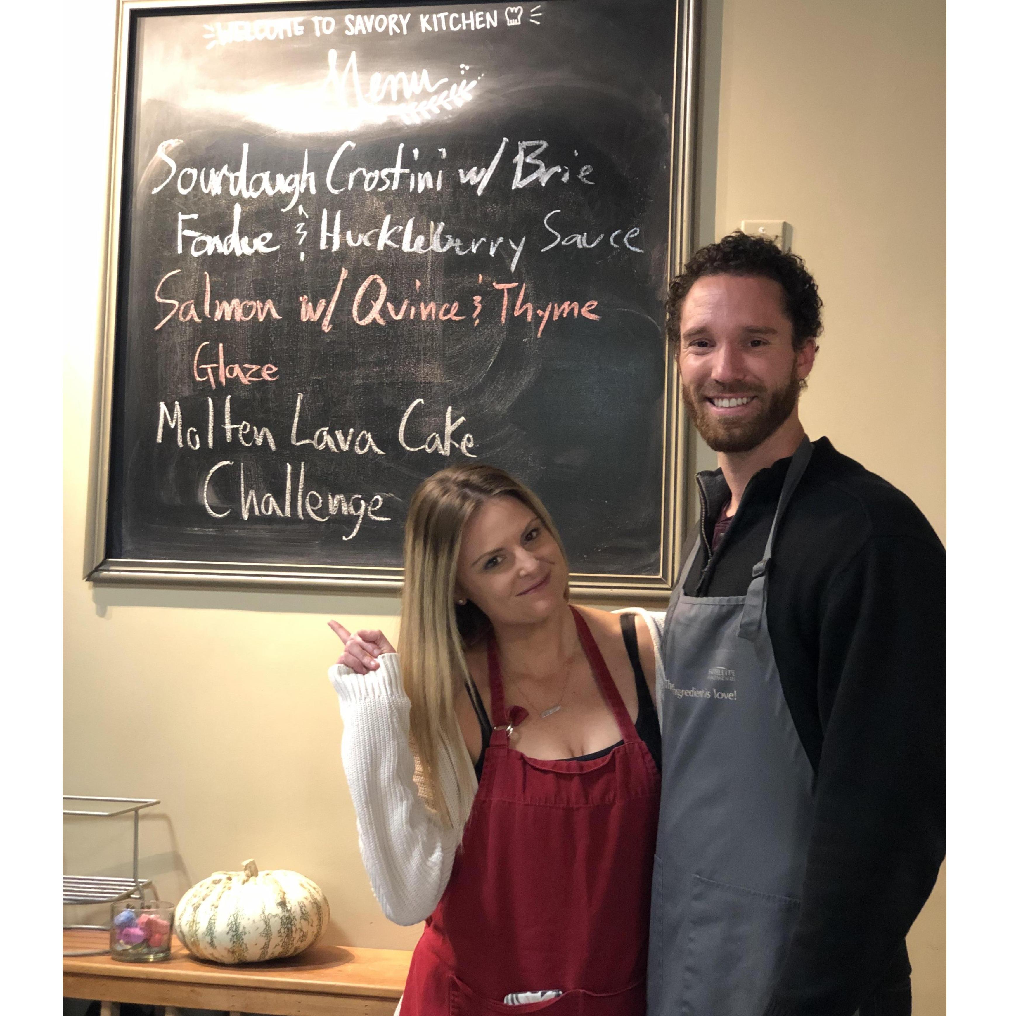 Date night at a cooking class in the Bay Area, CA