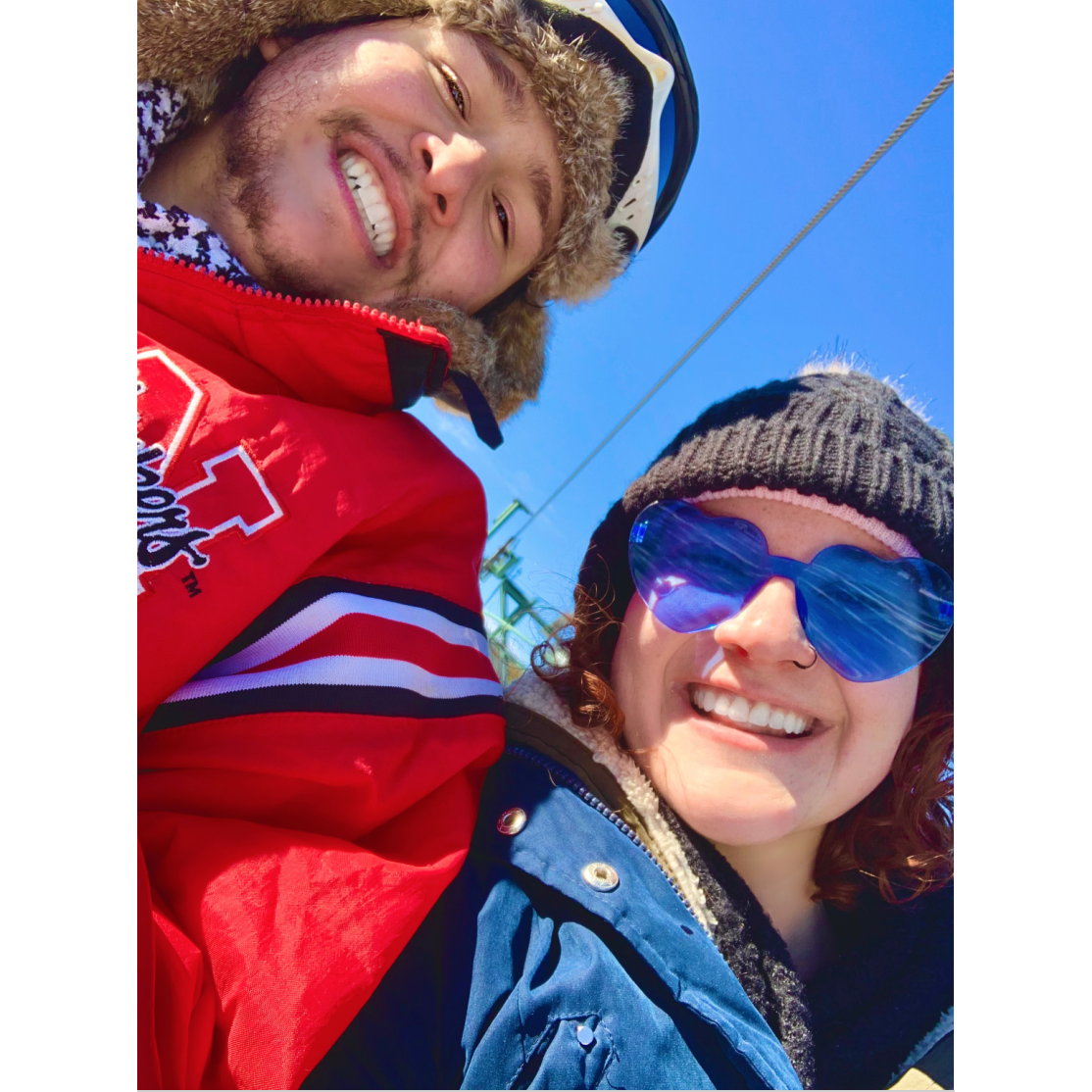 The first time we went skiing together!