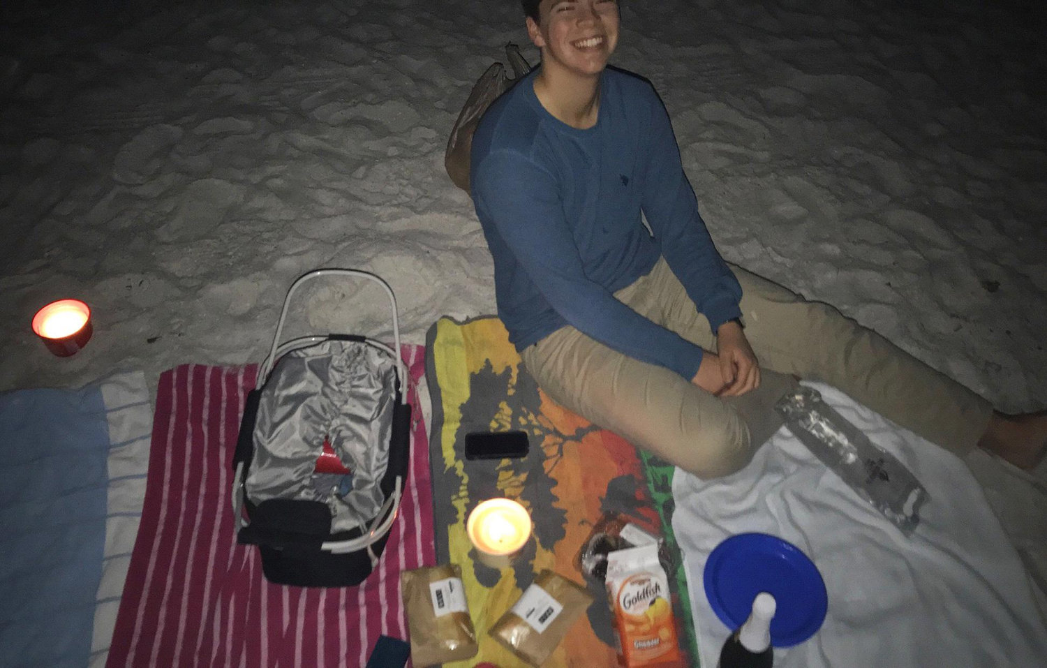 Valentines Day picnic on the beach!