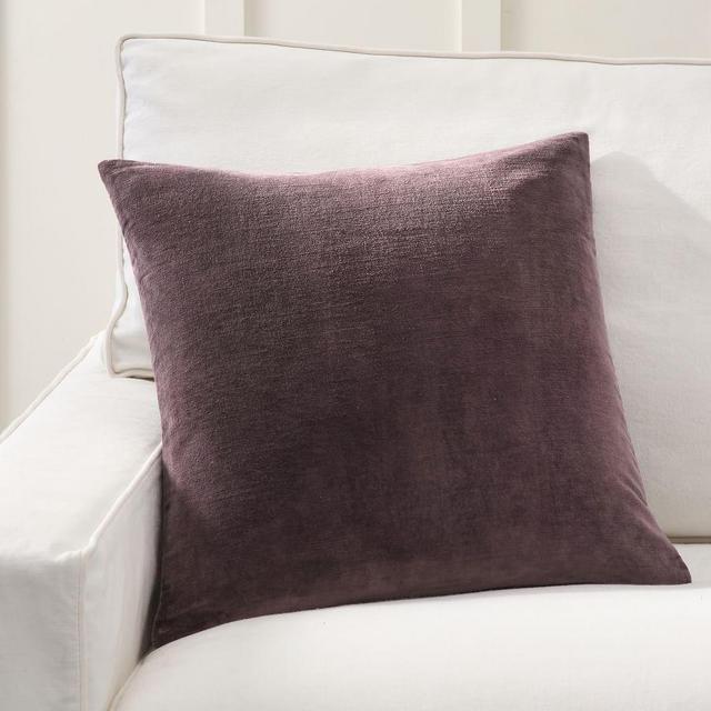 Everywhere Velvet Pillow Cover, 20 x 20", Fig