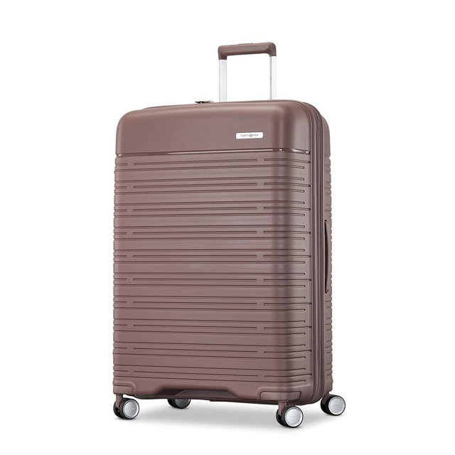 Samsonite Elevation Plus - Large Hardside Luggage - Scratch Resistant Polypropylene Shell, RightHeight™ Adjustable Handle, Integrated AirTag Holder, TSA Lock, WetPak™ Compartment - Chocolate Mauve