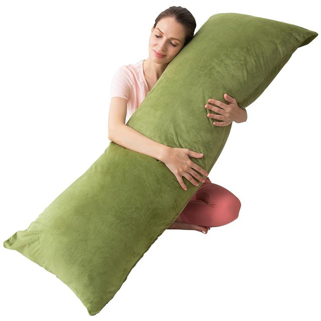 1 MIDDLE ONE Body Pillow, Cooling Memory Foam Body Pillows for Adults Sleeping, Long Pillow for Bed, Big Large Firm Full Body Pillow for Side Sleeper, 20x54 Inch, Sage Green