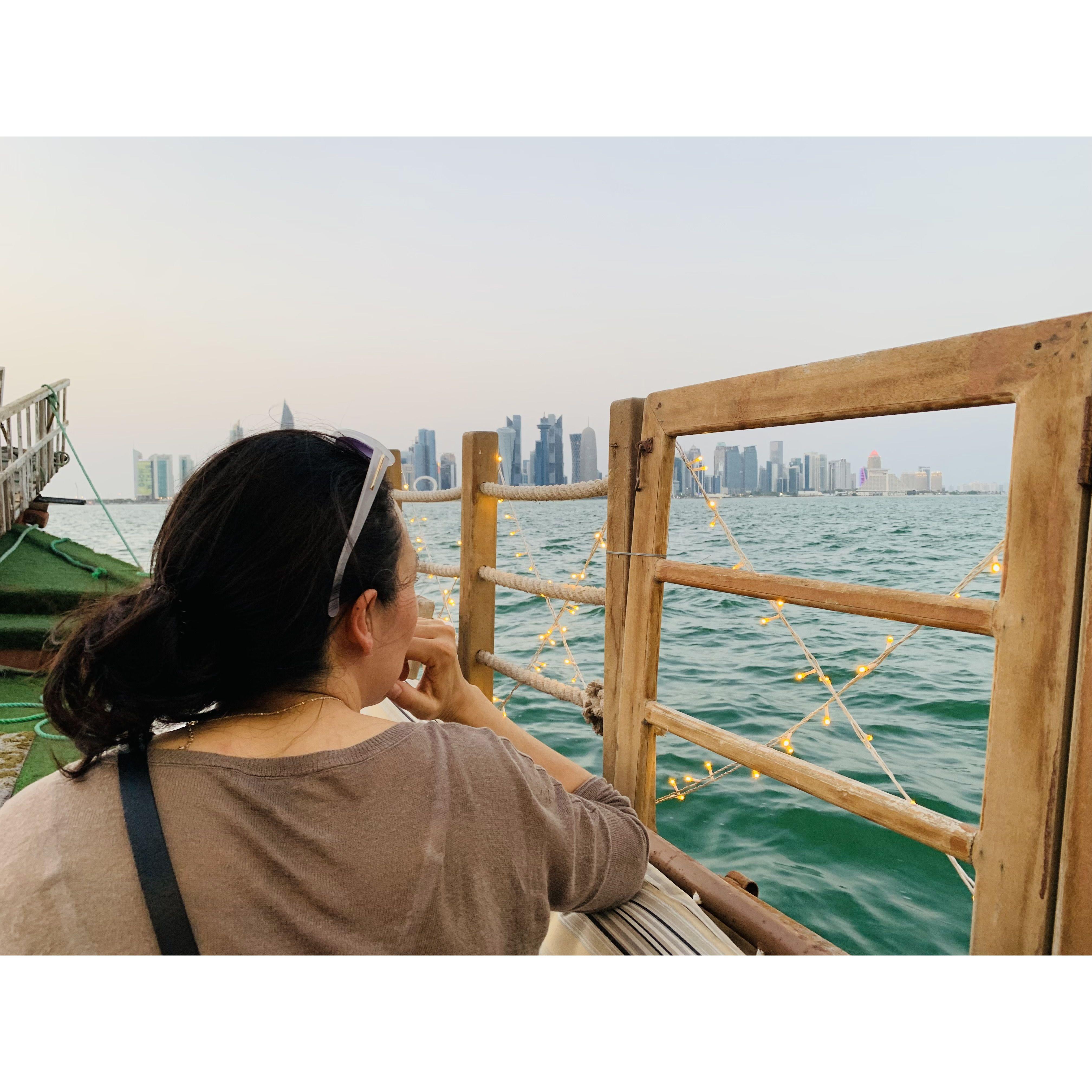 ...on boats...