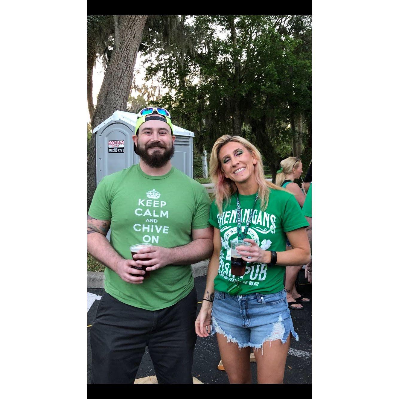Claire and Luke's first photo together! One of Claire's clients snapped this random photo at a St. Paddy's Day Celebration.
March 17, 2022