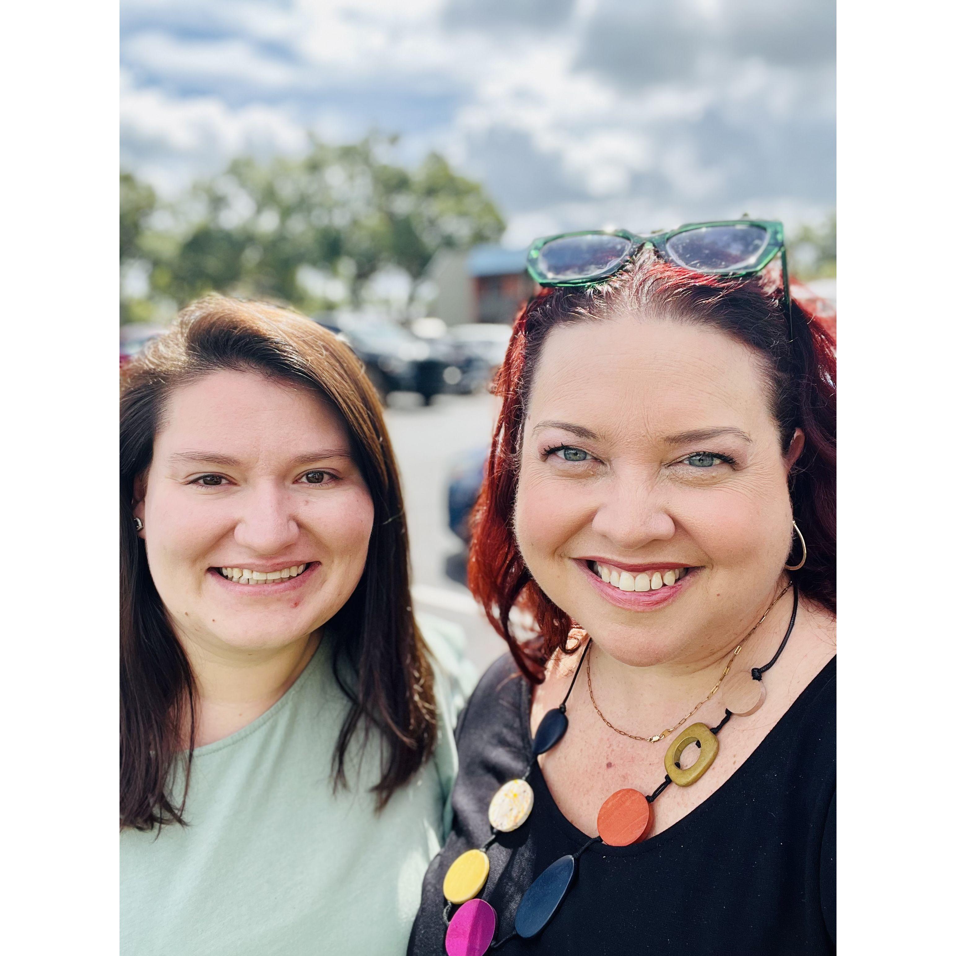 Claire and Bethany (friend & colleague at LSSC & AGMU)