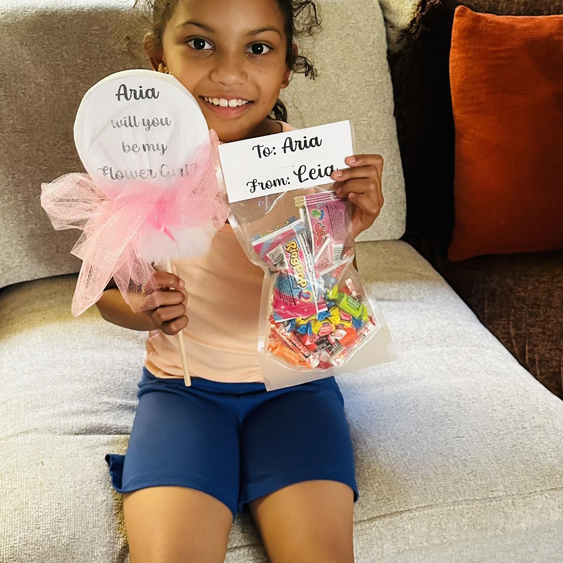 Our flower girl Aria