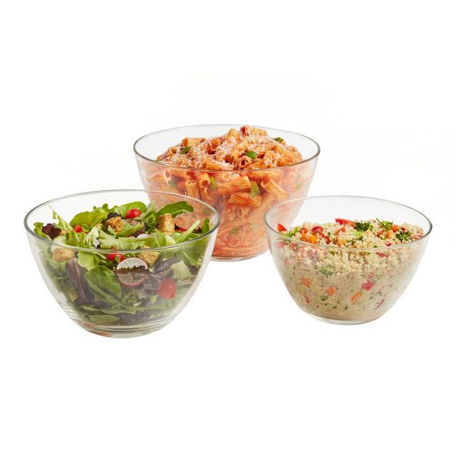 Urban Story MultiSize 3-Piece Glass Bowl Set