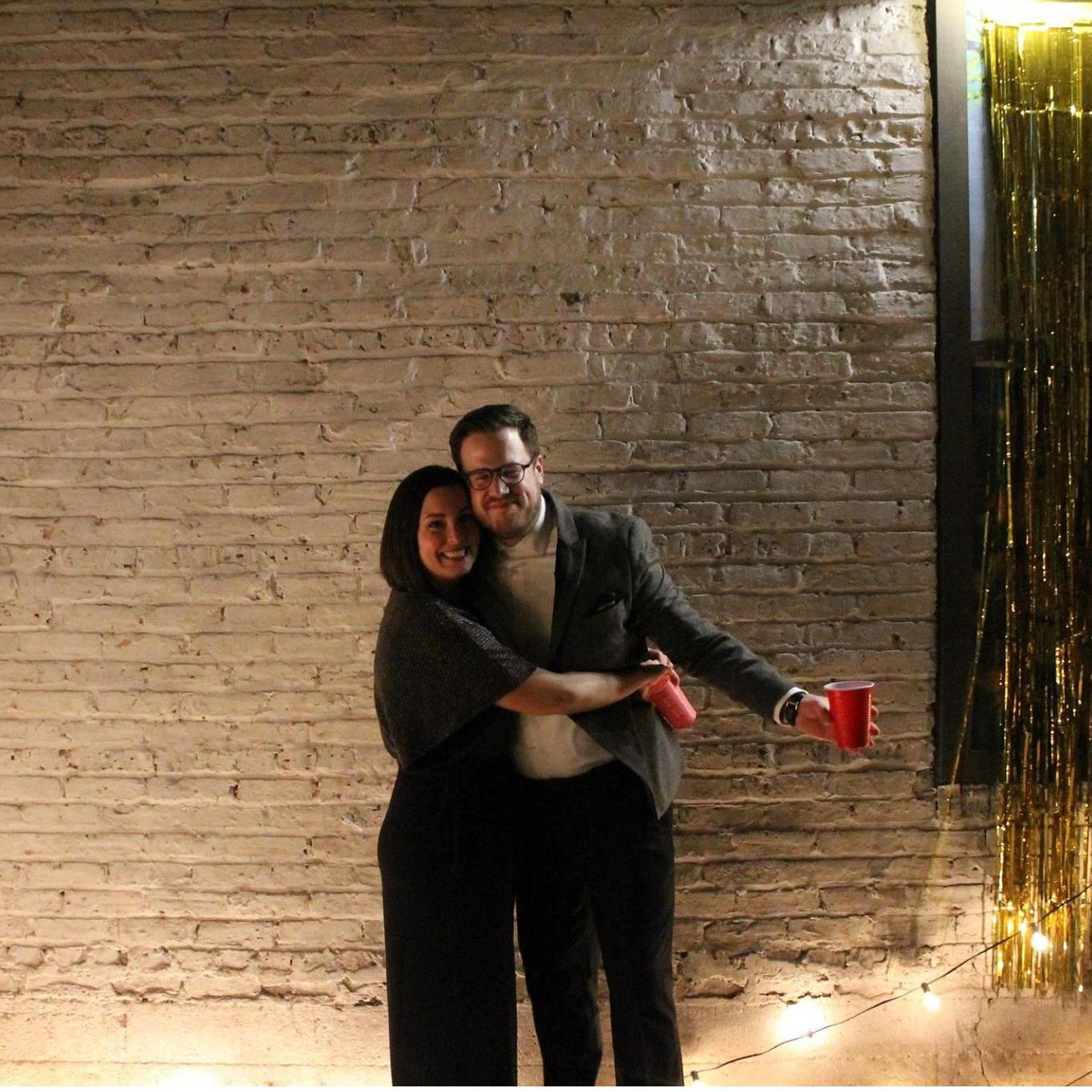 Having fun at Jasmine and Tyler Janssen's Wedding