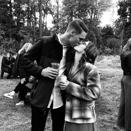 2020, Savana and I at Sav's best-friend Kenna's wedding!