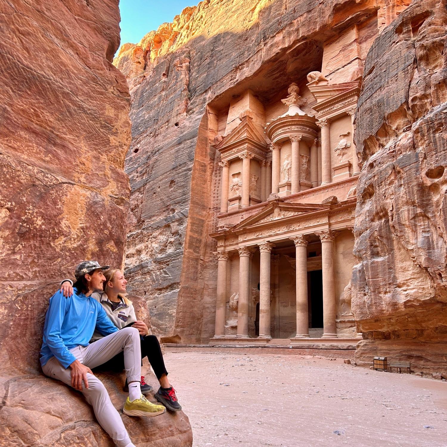 Exploring the city of Petra, their second Wonder of the World.
