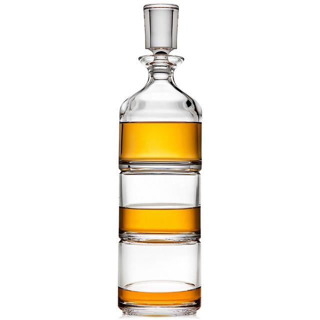 Godinger Duet Stackable Decanter with 2 Glasses