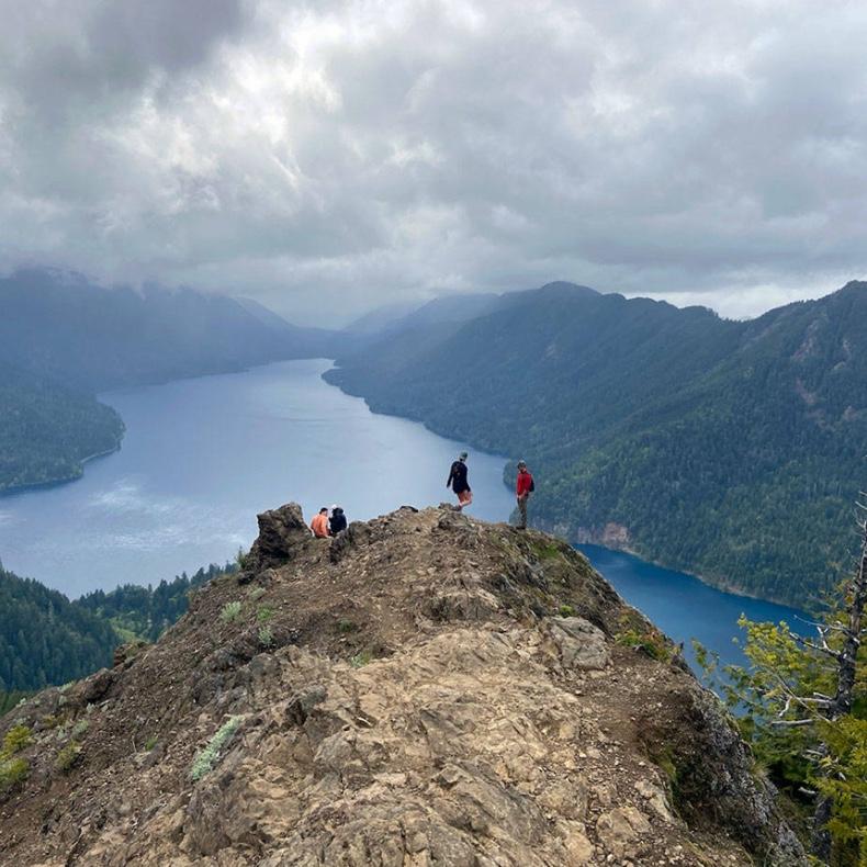 The view of the lake from the top of Mount Storm King! Experienced hikers only! Will take a few hours to complete- trailhead also on the camp property!