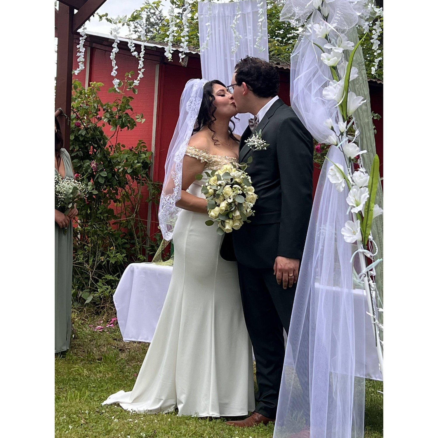 "You may kiss the bride!"