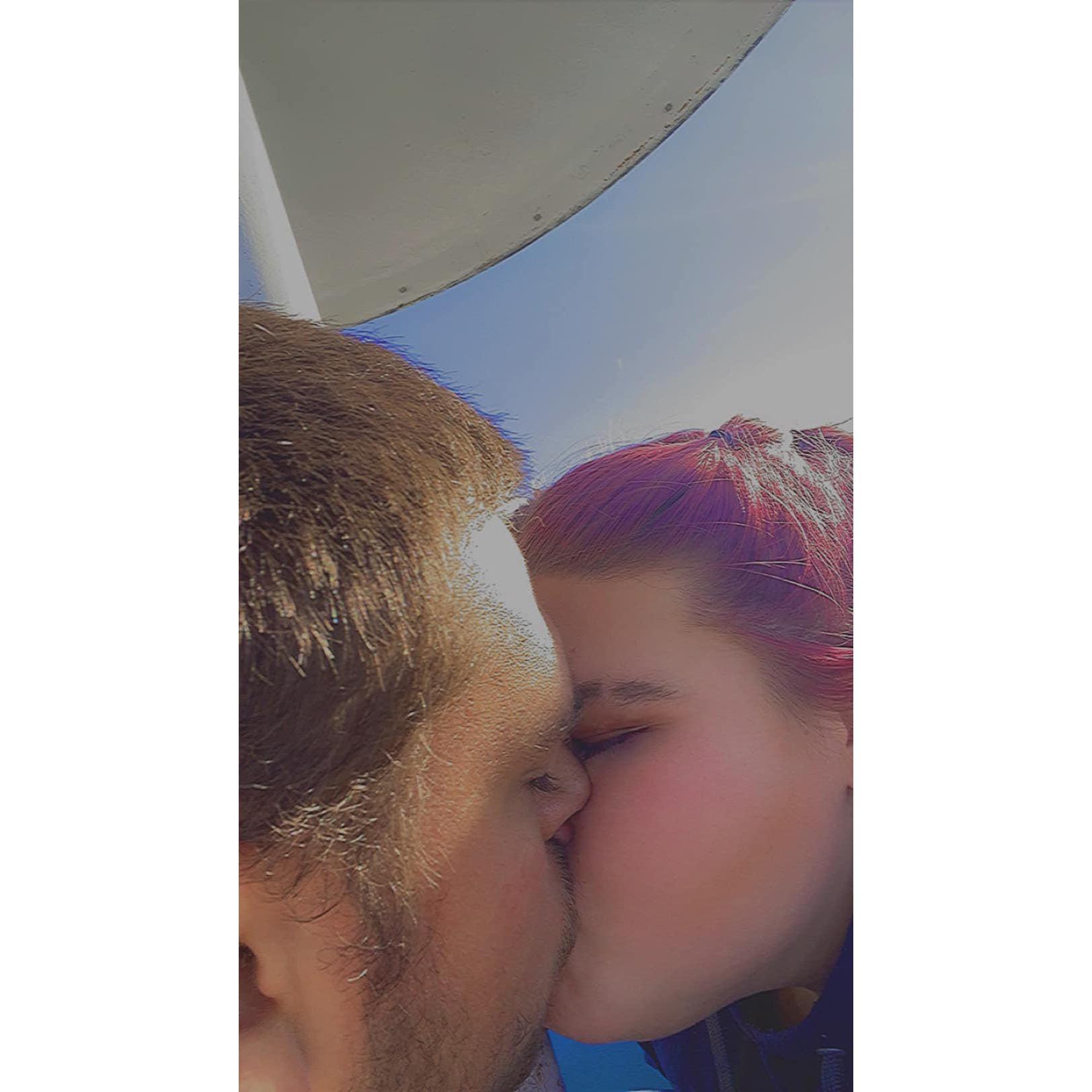top of the Ferris wheel