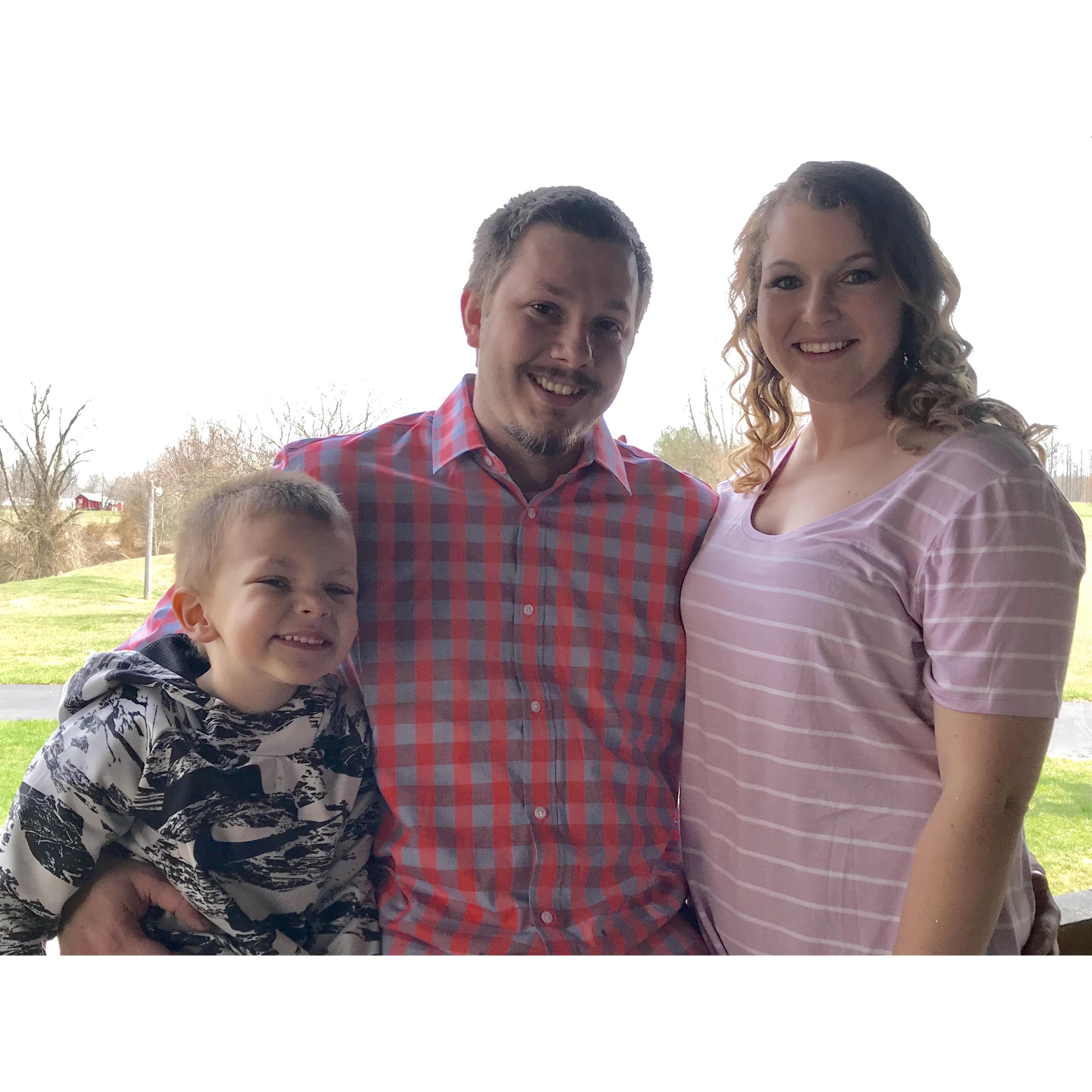 Our first family photo as the Tolbert Family!