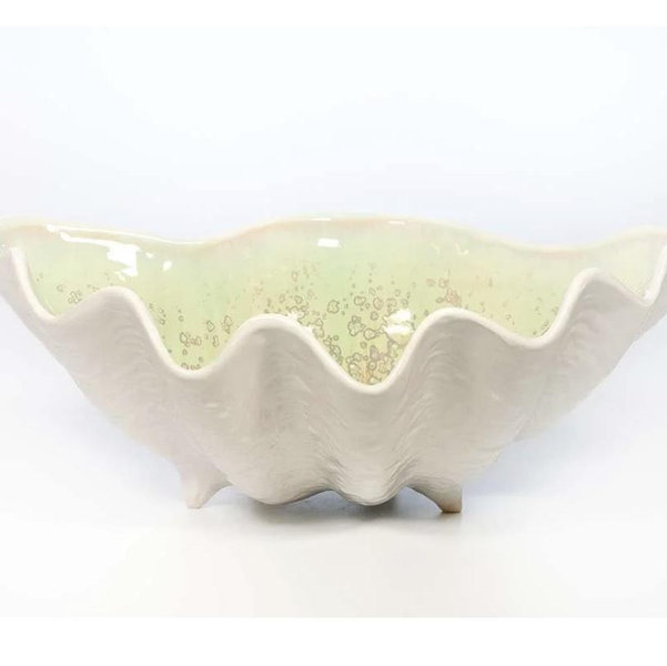 Sea Clam Bowl - Medium — Sea Foam - Ae Ceramics