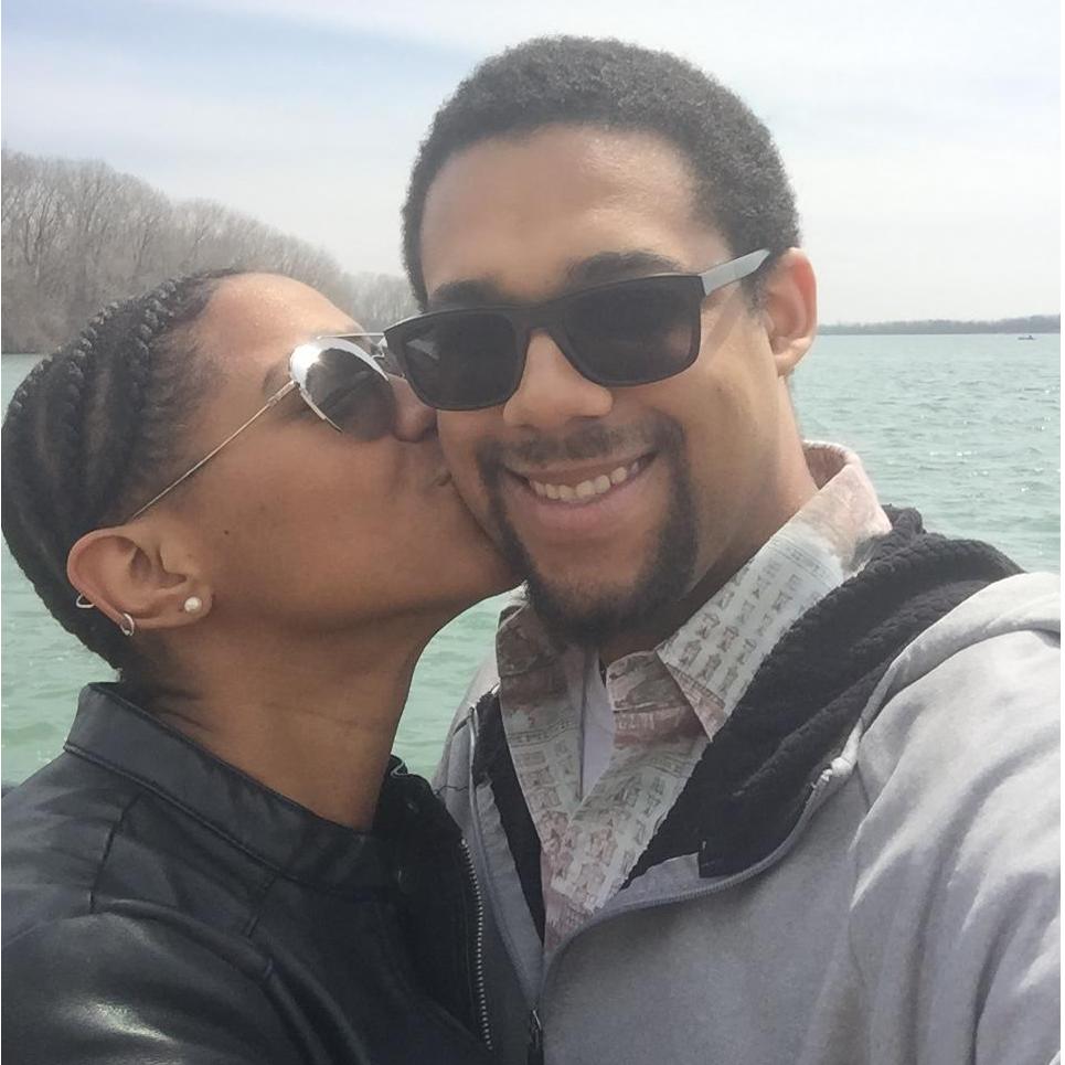 Kisses at Lake Erie in Michigan!