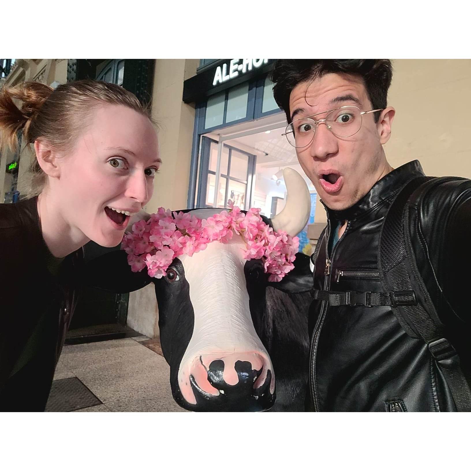 Loved this chain in Spain always had a cow outside their stores!