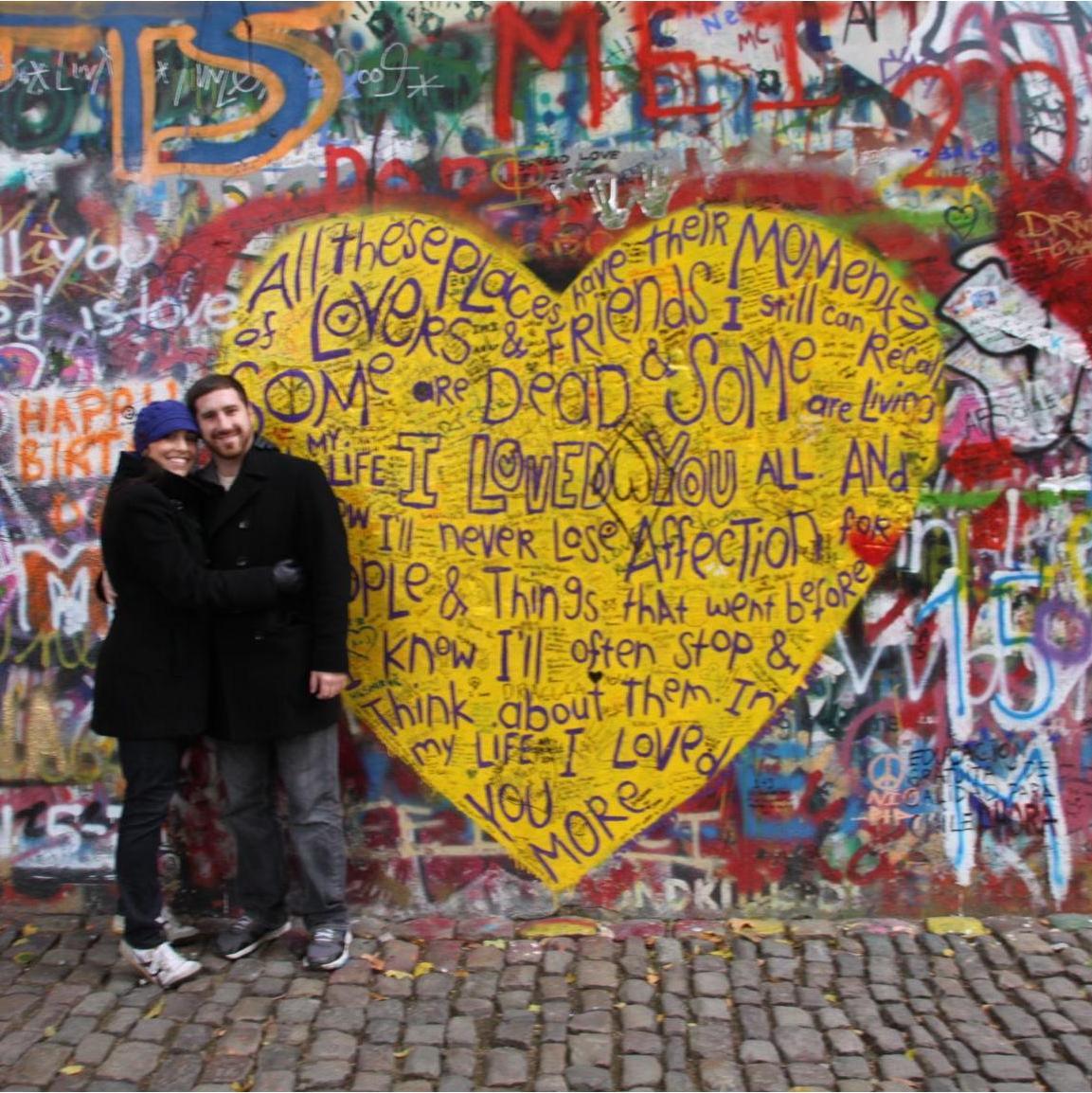 The one at the John Lennon wall in Prague
