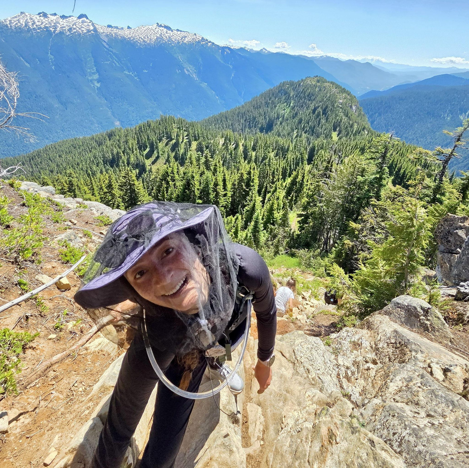 Taken right before, you guessed it, complaining some more. But to be fair, 3400 ft of elevation gain in 11 miles roundtrip is pretty brutal. We're looking at you, Stephanie!