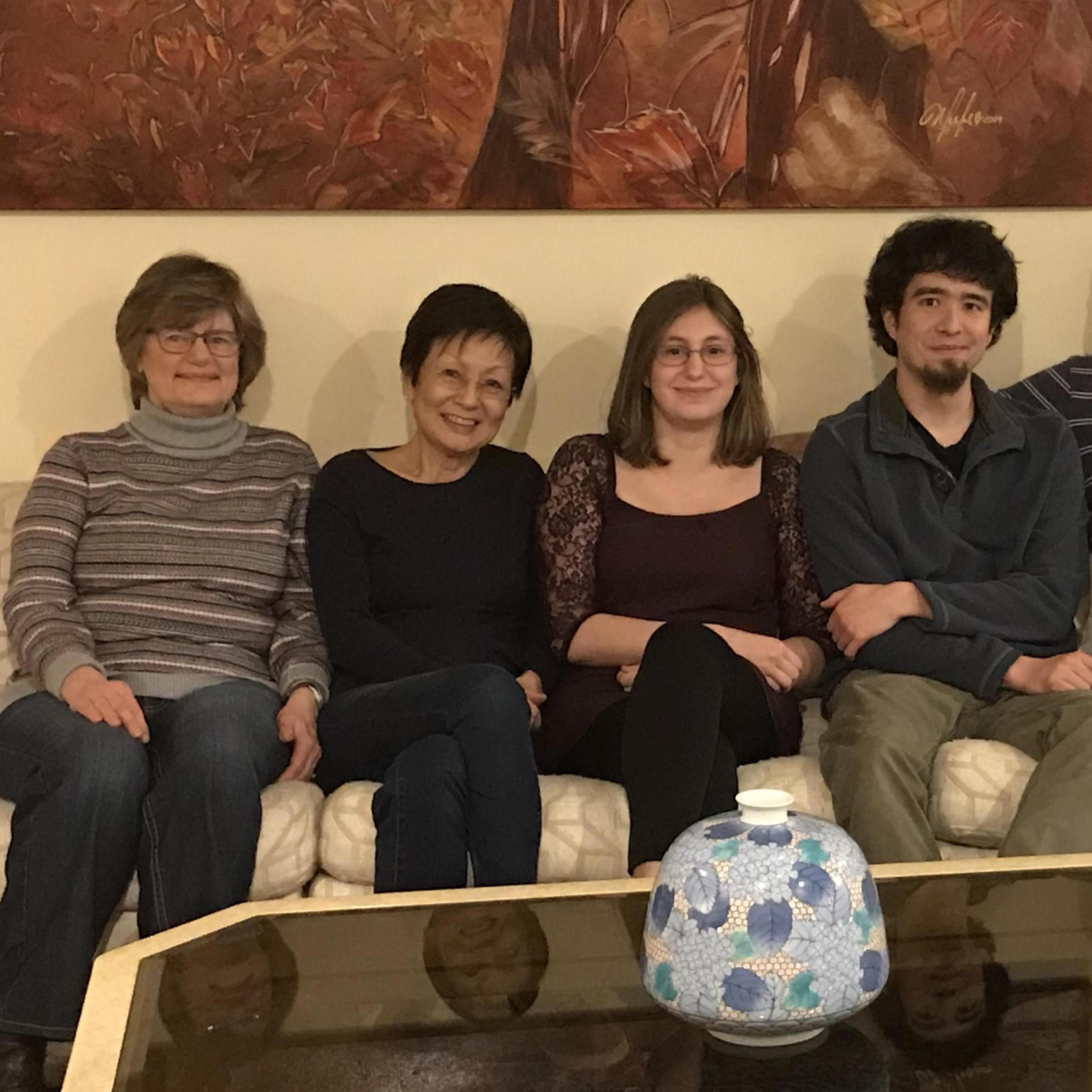 SUGAR LAND, TEXAS

Here we our with our mothers during the first co-family dinner — this is the first time the moms met each other!