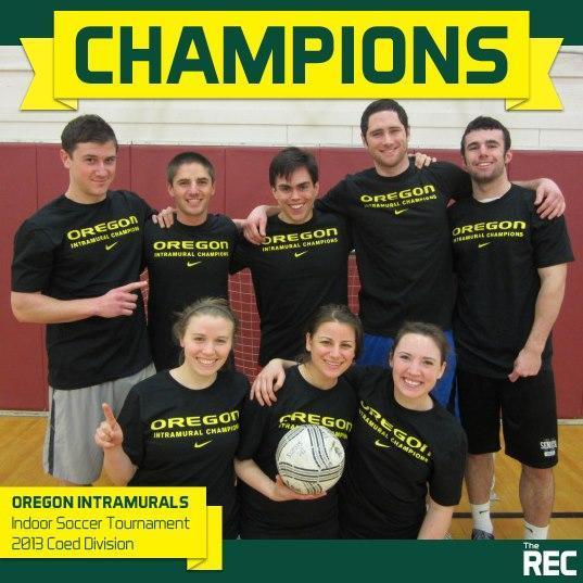 One of our many intramural championships together!