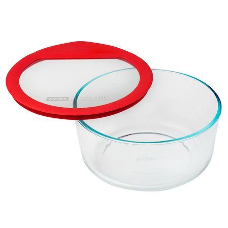 4 Piece Pyrex® Set - Ultimate 7 Cup Round Storage Dish, Red