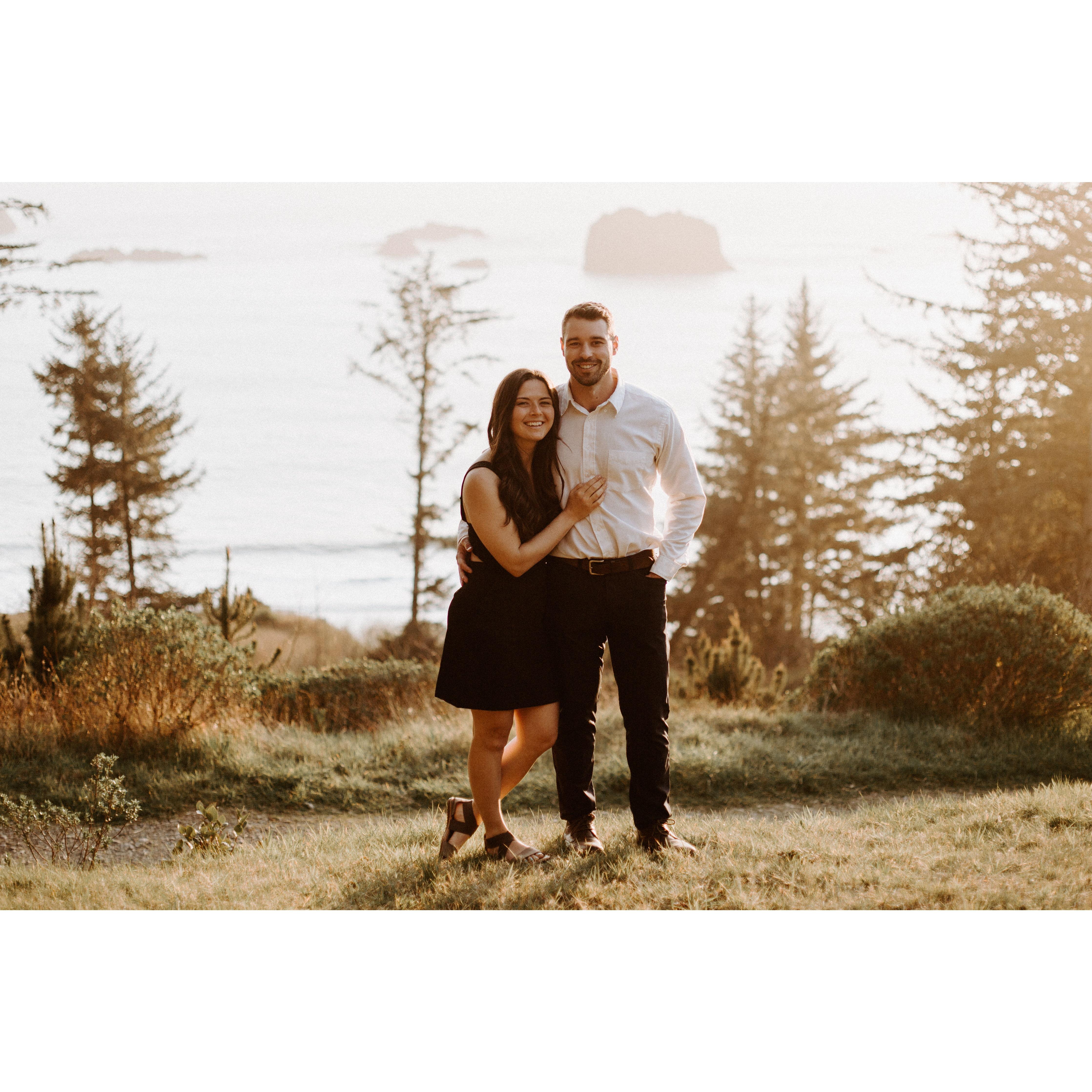 Our first wedding together