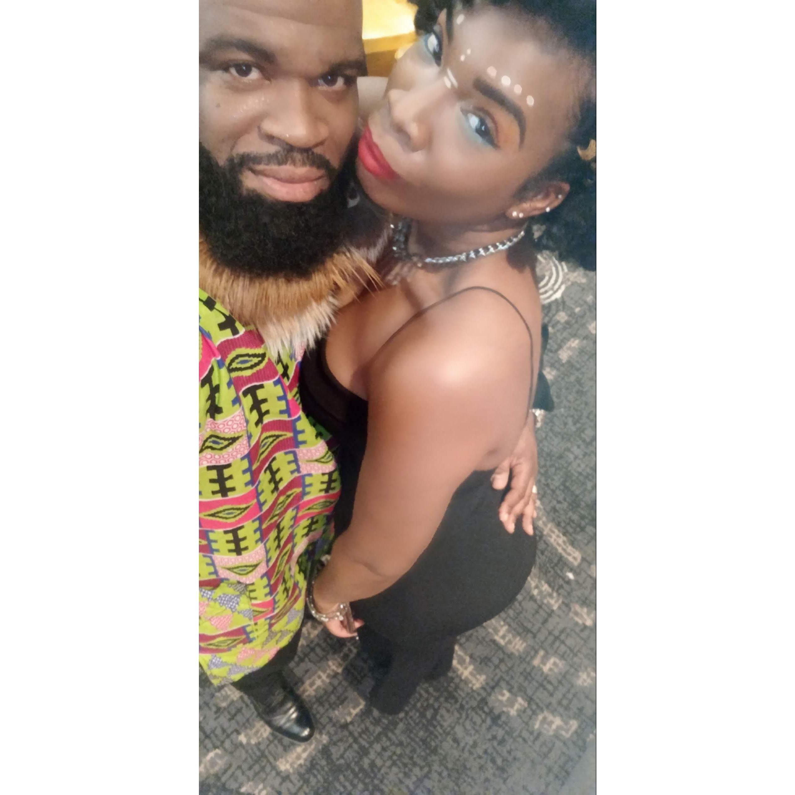 He couldn't keep his hand off me.