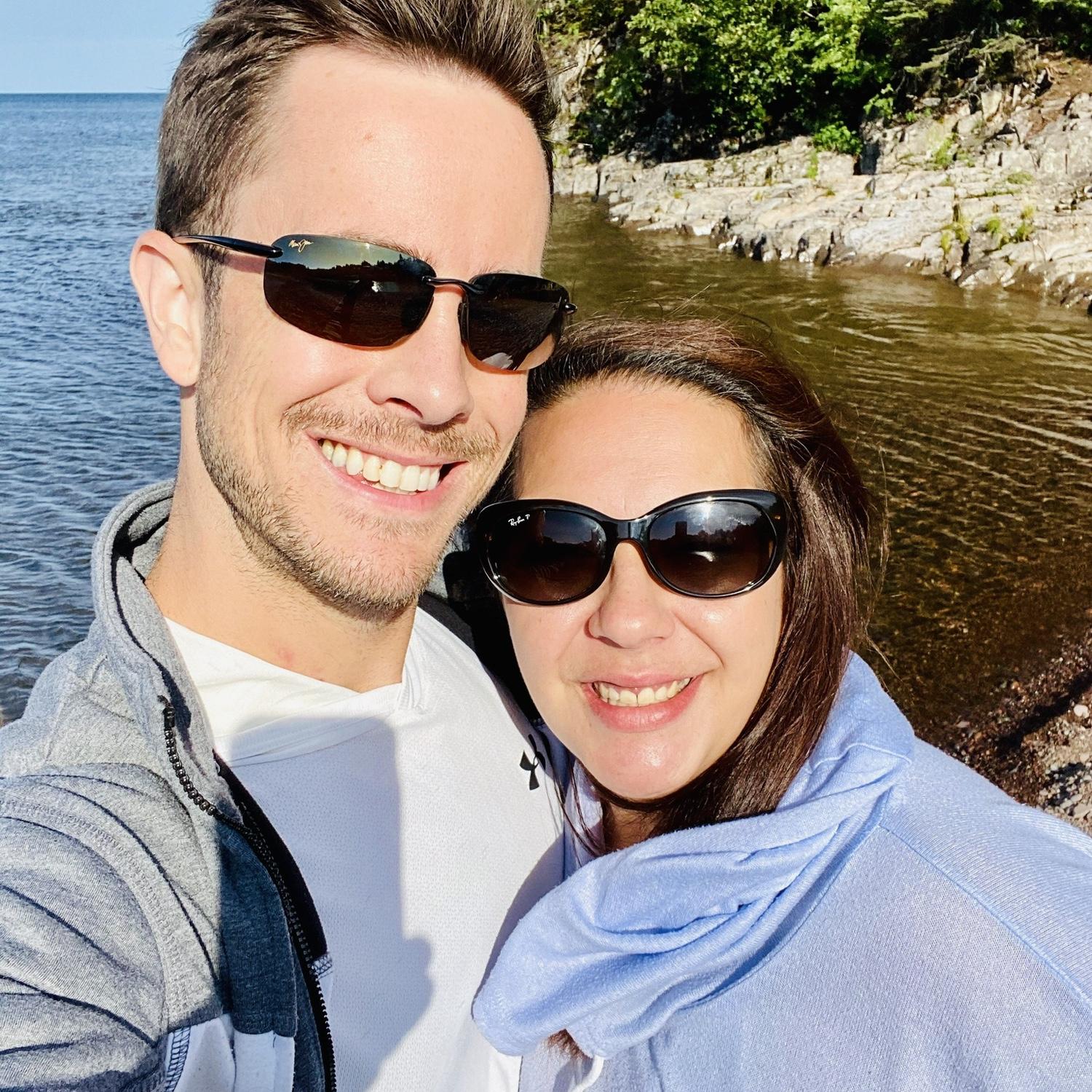 North shore adventures. One of the first of many hikes together!