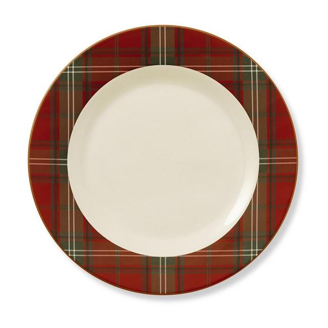 Red Tartan Charger Plate