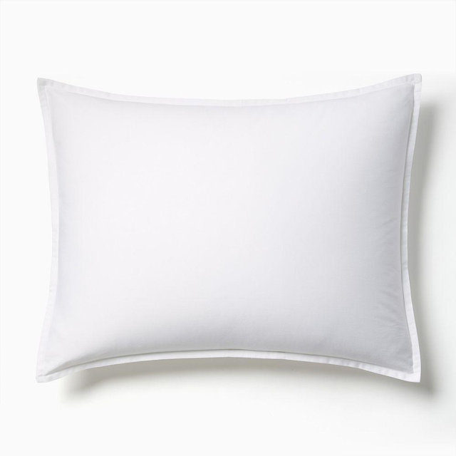 400Tc Sateen, Standard Sham, White